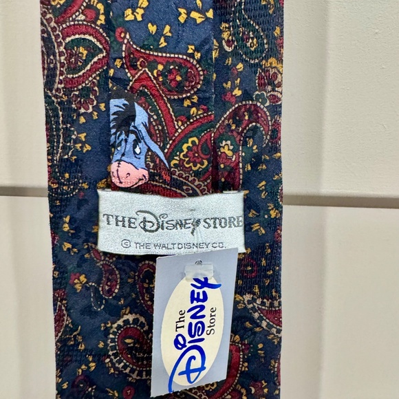 Disney Tie Men's Paisley Winnie The Pooh Piglet Tiger Eeyore Necktie Korea 56" - Picture 4 of 8